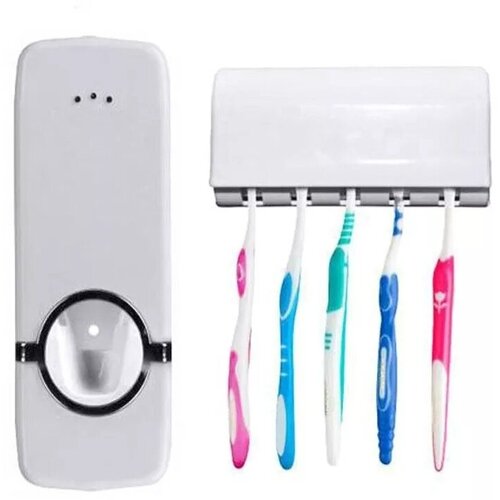 Автоматический дозатор для зубной пасты подставка под 5 зубных щеток 500₽