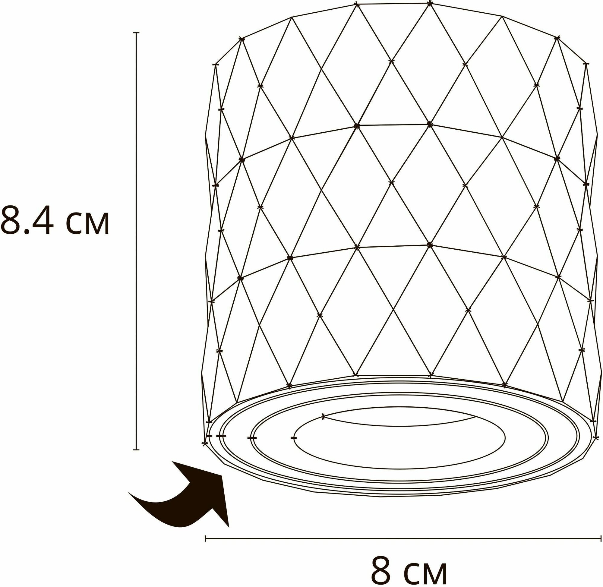 Потолочный светильник Arte Lamp FANG A5559PL-1BK