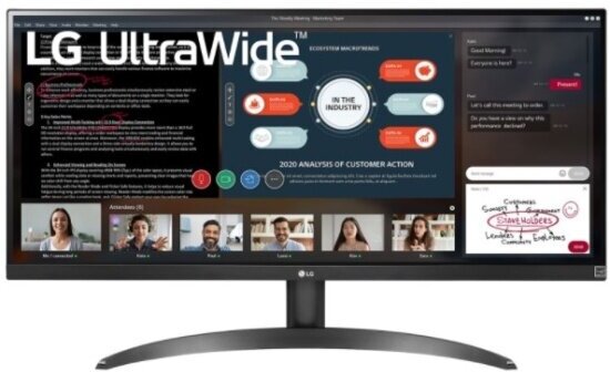 Монитор LG 29" UltraWide 29WP500-B черный