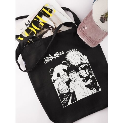 фото Рюкзак шоппер , текстиль, черный keks