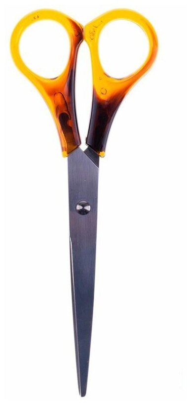 Ножницы OfficeSpace 200мм, симметричные ручки "янтарь" (S200_1817), 12шт.