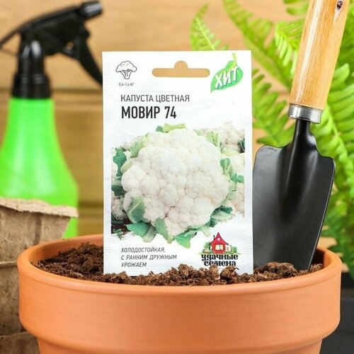 Семена Капуста цветная Мовир 74, 0,3 г серия ХИТ х3 18 упаковок