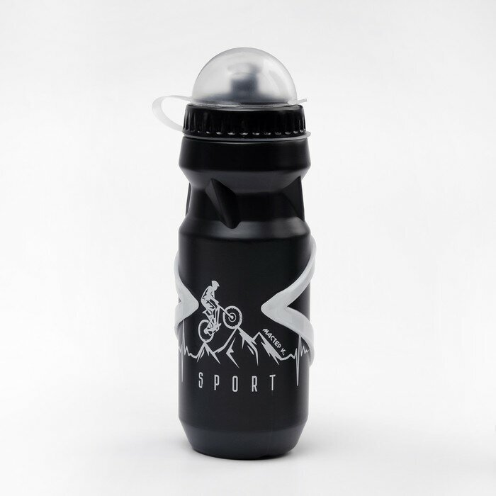 Бутылка для воды велосипедная, 650 мл, с креплением
