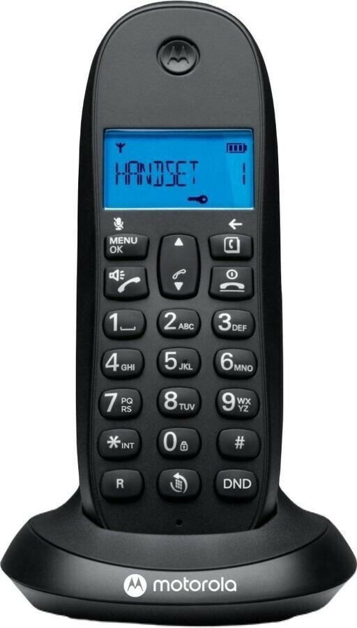 Радиотелефон Motorola Dect C1001СB+ черный АОН