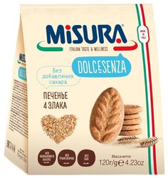 Печенье Misura Dolcesenza 4 злака, 120 г