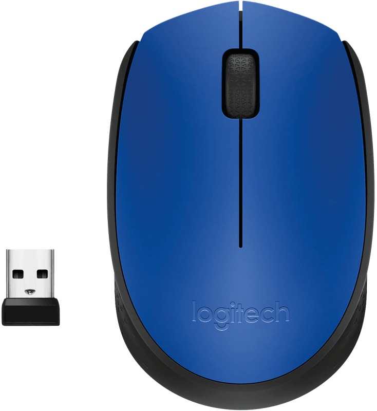 Мышь беспроводная Logitech M171 Blue (синяя, оптическая, 1000dpi, 2.4 GHz/USB-ресивер) (арт. 910-004644, M/N: M-R0060 / C-U0010)