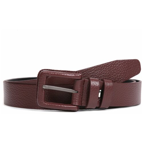 фото Кожаный ремень 309-35-4 красный 115 см fabretti