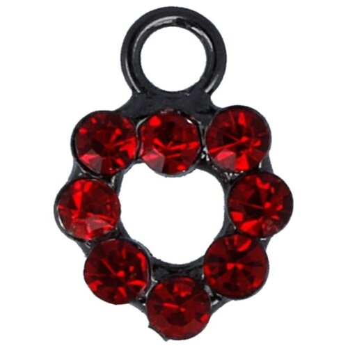 TORIONI PT006 Подвеска 9 х 14 мм №06 черный никель (красный) 1715613662