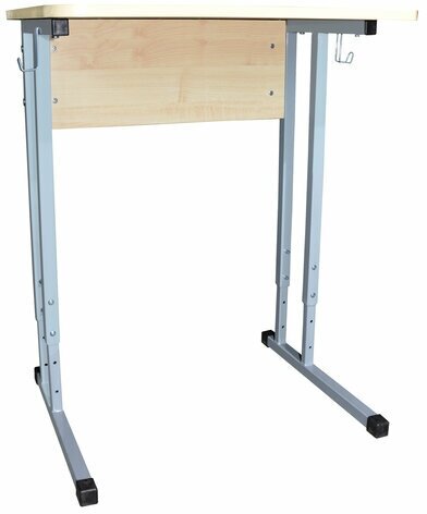 фото Стол-парта 1-местный регулируемый "Умник", 600х500х520-640 мм, рост 2-4, серый каркас, ЛДСП клён