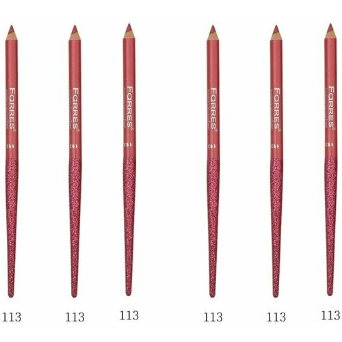 карандаш для глаз розовый Карандаш для глаз с блёстками Farres (Фаррес) MB017-113 - Розовый х 6шт
