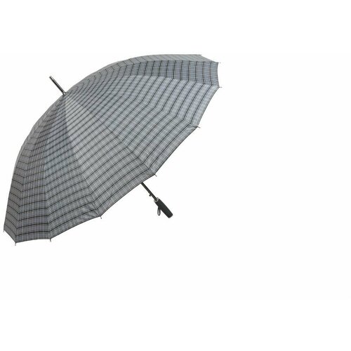 Зонт-трость Sponsa, автомат, система «антиветер», чехол в комплекте, серый