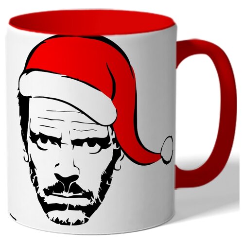 фото Кружка it'a not christmas. цветная внутренняя поверхность drabs