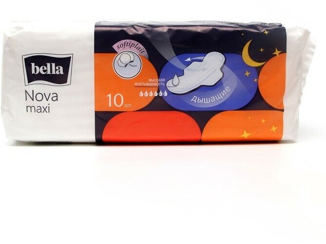 Bella Гигиенические прокладки Bella Nova Maxi, 10 шт.
