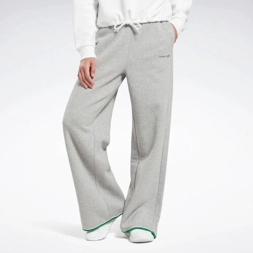 Брюки Reebok Rie Fleece Pant, карманы, размер L, серый