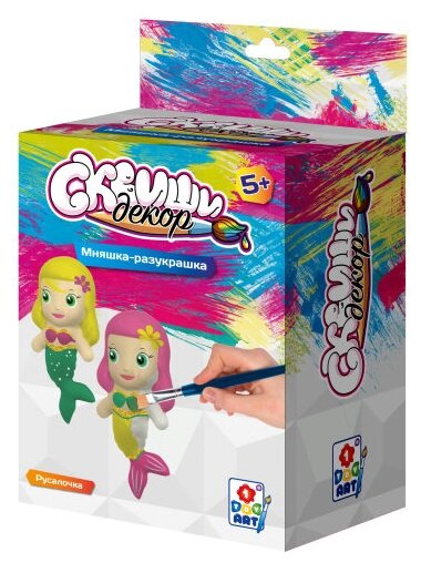 TOY Набор для детского творчества Сквиши Декор Русалочка (Т15965)