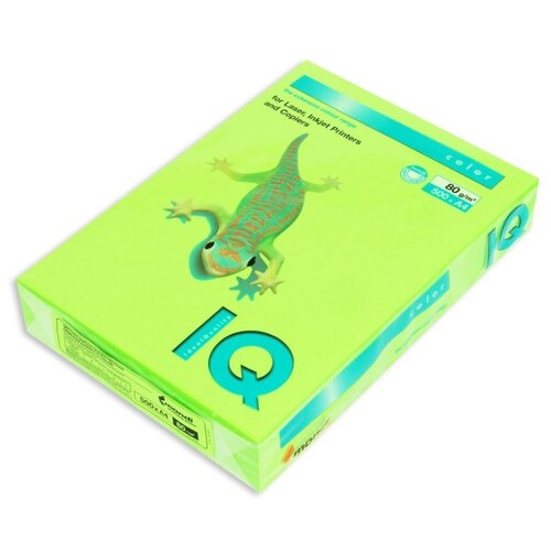 фото Бумага цветная iq color а4 80г
