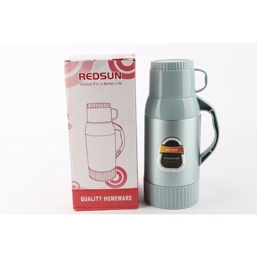 Термос 1л 2644Н-10А, цвет зеленый постельный металлик