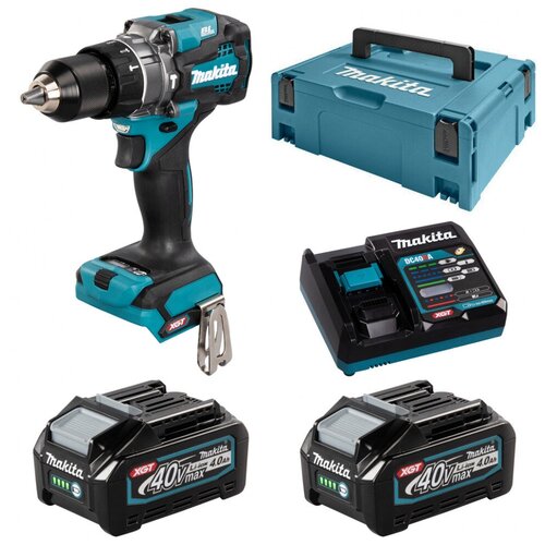 Дрель-шуруповерт ударная аккумуляторная 140Нм 40В XGT Li-Ion 2x4Ач Makita HP001GM201