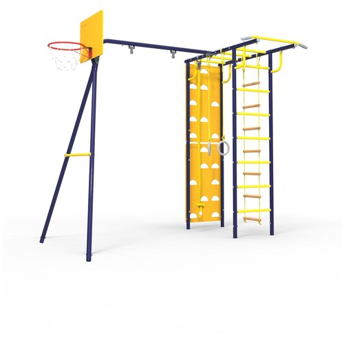 Тарзан Мини, цвет ультрамарин, уличный детский спортивный комплекс, спортивный комплекс для детей, уличный дск
