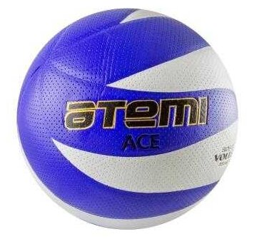 Мяч волейбольный, синтетическая кожа PVC 12 панелей, клееный, окружность 65-67 Atemi ACE