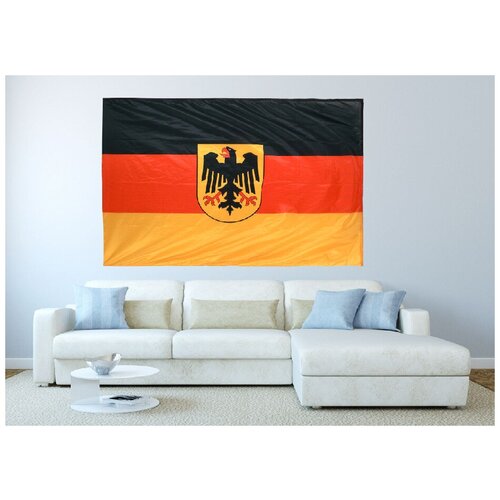 Большой флаг Германии с гербом