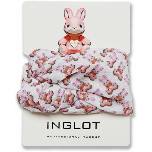 фото Снуд inglot, белый, розовый