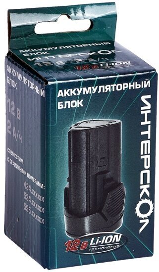 Аккумулятор Интерскол 12.0V 2,0 Ач Li-ion (2400.017) БА-2/12