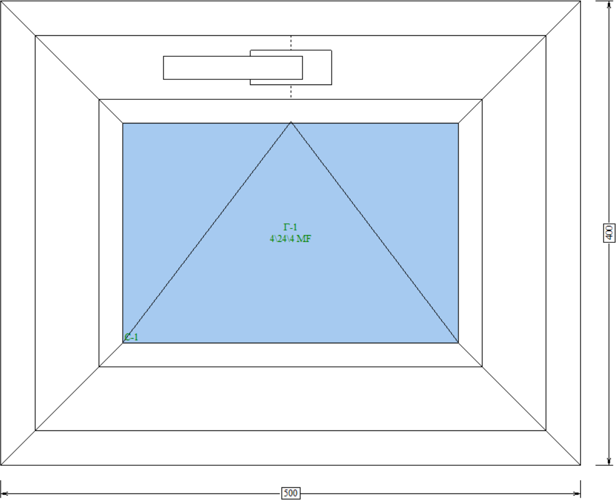 Окно 500*400 фрамуга энергосберегающий стеклопакет МФ