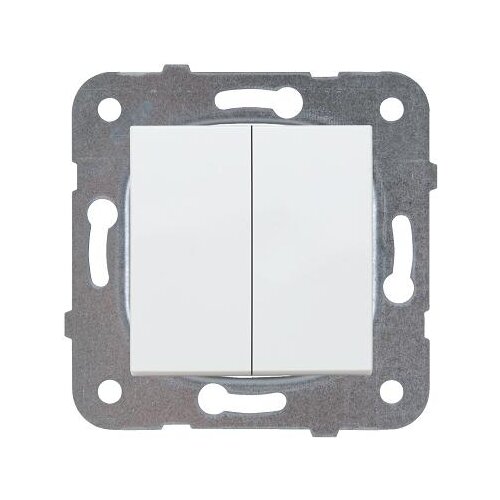 фото Выключатель 2х1-полюсный Panasonic WKTT0009-2WH-RES,10А, белый