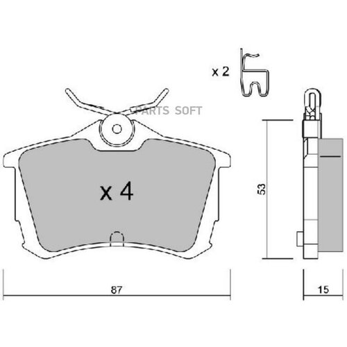 Тормозные колодки AISIN BPHO2003