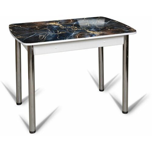 Стол Флорида (ноги хром) (СМ-5 /белый, хром)