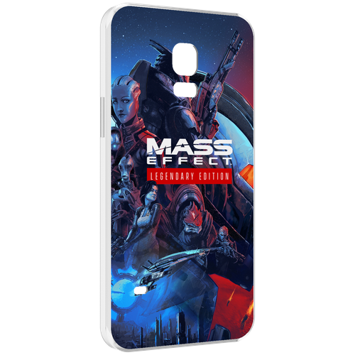 Чехол MyPads Mass Effect Legendary Edition для Samsung Galaxy S5 mini задняя-панель-накладка-бампер