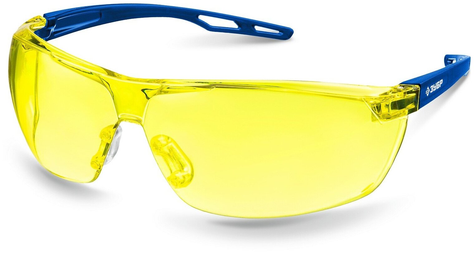 ЗУБР болид, открытого типа, жёлтые, сферические линзы, устойчивые к запотеванию, защитные очки, Профессионал (110486)
