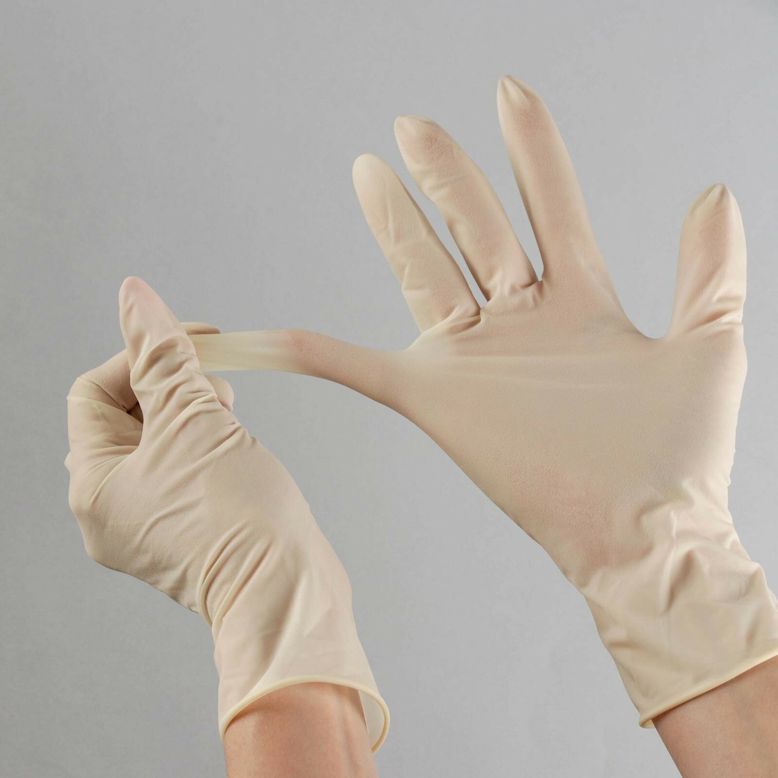 Набор перчаток хозяйственных Доляна латексные, размер M, 10 шт - фотография № 4