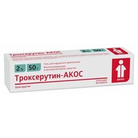 Троксерутин-АКОС гель д/нар. прим., 2%, 50 г