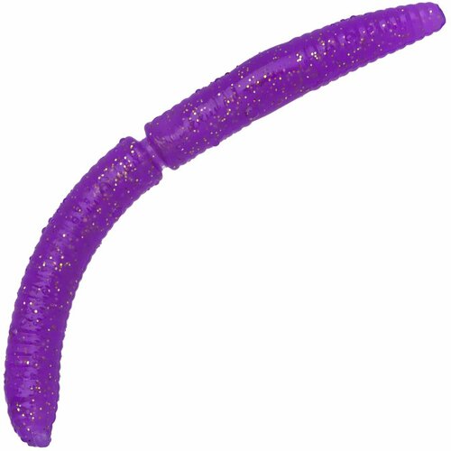 Силиконовые приманки для рыбалки Libra Lures Fatty D'Worm 75мм Cheese (8шт) #020 Purple With Glitter