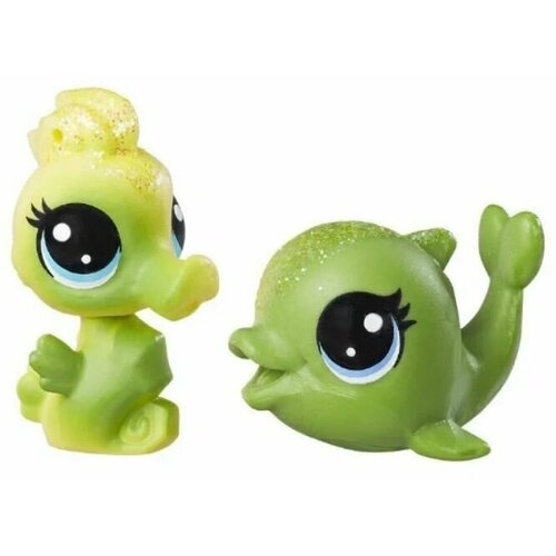Набор фигурок Littlest Pet Shop Пара мини-петов Дельфин и Морской Конёк C0801