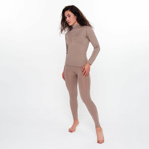 фото Комплект термобелья oemen, размер 54, бежевый