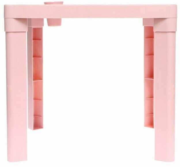 Детский стол с подстаканником, цвет розовый - фотография № 2