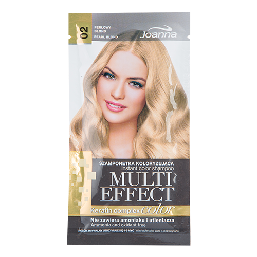 Joanna шампунь Multi Effect Color Keratin complex, тон 02 Перламутровый блонд