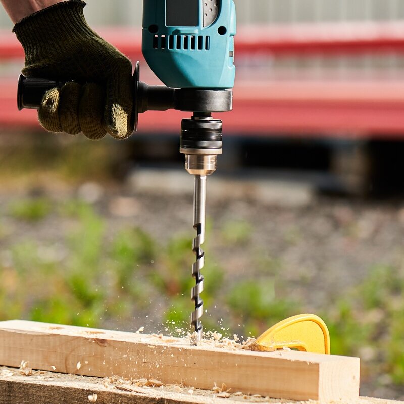 фото Сверло винтовое по дереву 12х230 мм (шестигранный хвостовик) Kranz, 1шт