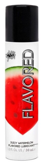 Лубрикант Wet Flavored Juicy Watermelon с ароматом арбуза - 30 мл.