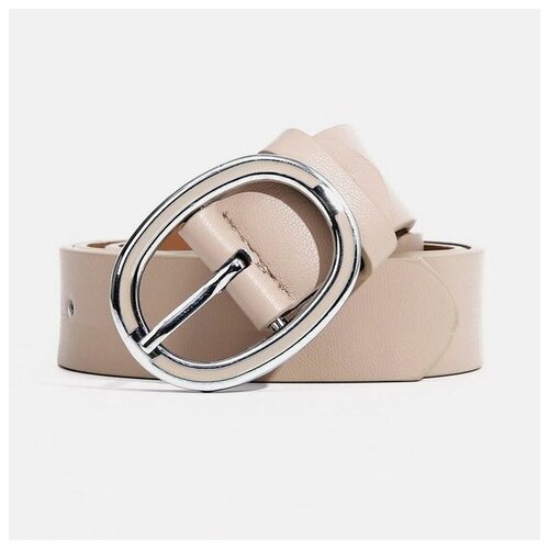 фото Ремень сима-ленд, размер 105, бежевый сима-лэнд