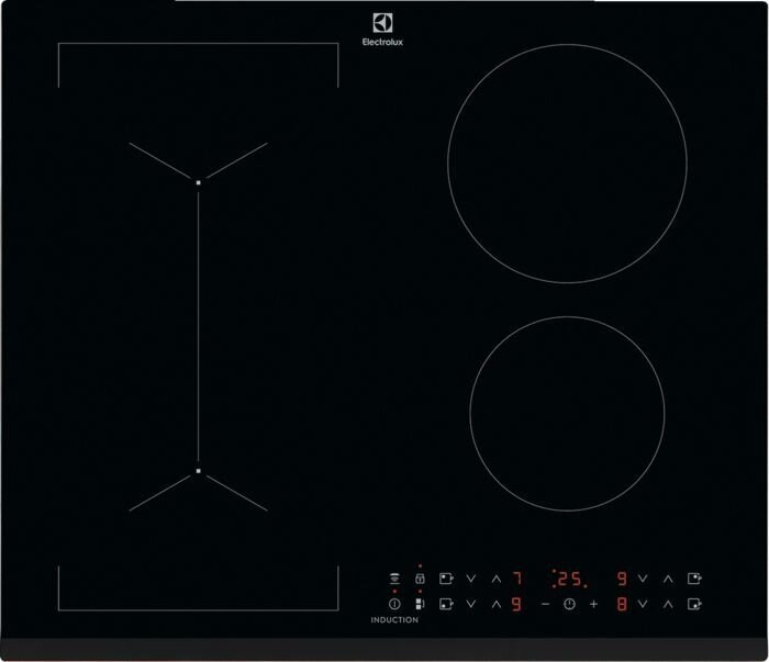 Встраиваемые индукционные панели ELECTROLUX/ индукционная варочная поверхность, цвет: Черный, сенсорное управление, 3