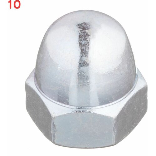 Гайка колпачковая DIN1587 нержавеющая сталь A2, M12, 10 шт