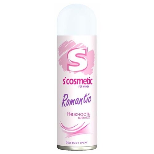 S'cosmetic Дезодорант Romantic Нежность шелка, спрей, флакон, 145 мл, 145 г