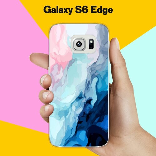 Силиконовый чехол на Samsung Galaxy S6 Edge Акварель / для Самсунг Галакси С6 Эдж жидкий чехол с блестками нэдзуко чиби на samsung galaxy s6 edge самсунг галакси с 6 эдж