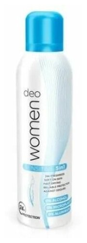 Dalli Deo Women 5 in 1 Sensitive Дезодорант женский Сенситив для чувствительной кожи 24ч, 200 мл