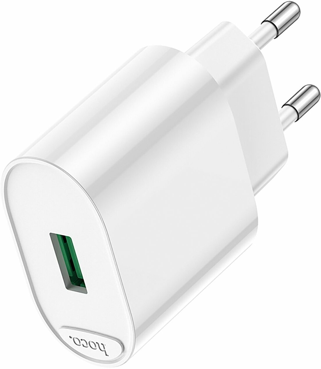 Сетевое зарядное устройство c USB HOCO C109A, QC 3.0 18W, белое