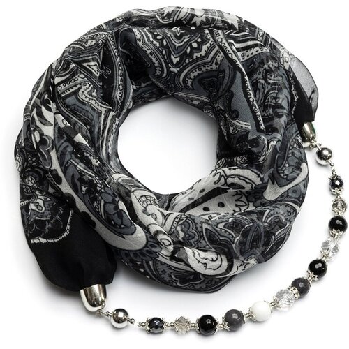 фото Платок foxtrot,80х80 см, черный, серый